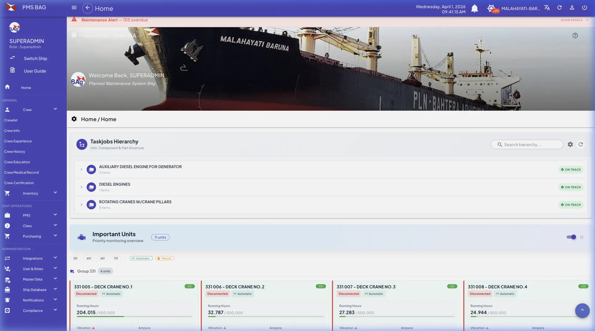Planned Maintenance System (PMS)